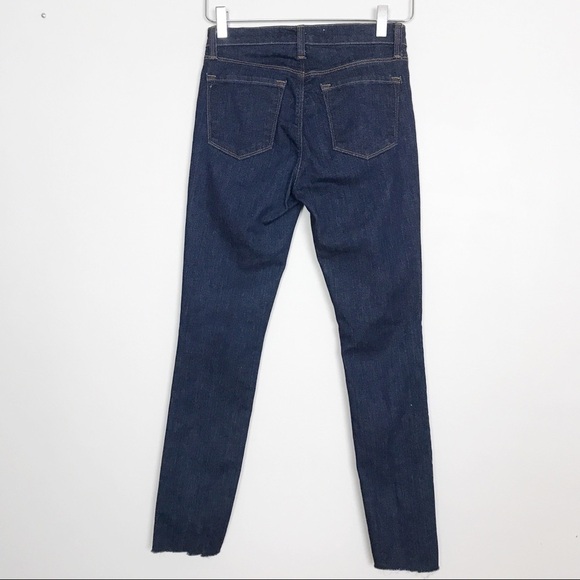 J Brand Skinny Leg Pure Dark Wash Released Hem 25 - Picture 7 of 8